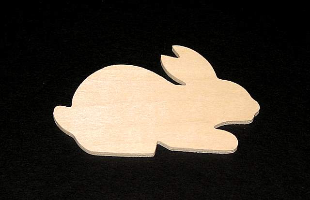Rabbit Cutout - Laying Rabbit Cutout